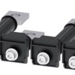 SIEMENS LOW VOLTAGE 3VA CIRCUIT BREAKER ACCESSORY. 4-PIECE FIXED MOUNTING FLAT REAR CONNECTING STUDS. FOR (400-630A 3VA2) FRAME IEC CIRCUIT BREAKERS.