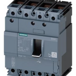circuit breaker 3VA1 IEC Frame 100 breaking capacity class B Icu=16 kA @ 415 V 4-pole, line protection TM210, FTFM, In=20 A overload protection Ir=20 A permanently set short-circuit protection Ii=16 x In N conductor unprotected nut keeper kit
