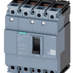 circuit breaker 3VM1 IEC frame 100 breaking capacity class N Icu=25kA @ 415V 4-pole, line protection TM210, FTFM, In=63A overload protection Ir=63A, not adjustable short-circuit protection