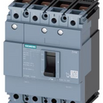 circuit breaker 3VM1 IEC frame 160 breaking capacity class S Icu=36kA @ 415V 4-pole, line protection TM210, FTFM, In=25A overload protection Ir=25A, not adjustable short-circuit protection
