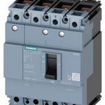 circuit breaker 3VM1 IEC frame 160 breaking capacity class S Icu=36kA @ 415V 4-pole, line protection TM210, FTFM, In=40A overload protection Ir=40A, not adjustable short-circuit protection