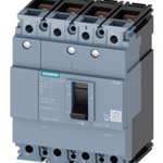 circuit breaker 3VM1 IEC frame 160 breaking capacity class S Icu=36kA @ 415V 4-pole, line protection TM210, FTFM, In=80A overload protection Ir=80A, not adjustable short-circuit protection