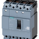 circuit breaker 3VM1 IEC frame 160 breaking capacity class M Icu=55kA @ 415V 4-pole, line protection TM210, FTFM, In=16A overload protection Ir=16A, not adjustable short-circuit protection