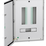 VTPN Distribution board, Easy9, 8 ways, Modular i-c 63A, double door metal, IP43