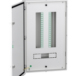 VTPN Distribution board, Easy9, 12 ways, Modular i-c 63A, double door metal, IP43