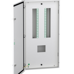 VTPN Distribution board, Easy9, 12 ways, 250A MCCB, double door metal, IP43