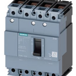 circuit breaker 3VM1 IEC frame 160 breaking capacity class M Icu=55kA @ 415V 4-pole, line protection TM210, FTFM, In=32A overload protection Ir=32A, not adjustable short-circuit protection
