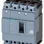 circuit breaker 3VM1 IEC frame 160 breaking capacity class M Icu=55kA @ 415V 4-pole, line protection TM210, FTFM, In=80A overload protection Ir=80A, not adjustable short-circuit protection
