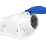PratiKa socket - screw - angled - 16A - 2P + E - 200...250 V AC - wall