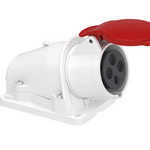 PratiKa socket - screw - angled - 16A - 3P + E - 380...415 V AC - wall