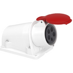 PratiKa socket - screw - angled - 16A - 3P + N + E - 380...415 V AC - wall