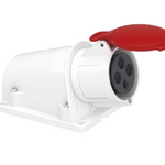 PratiKa socket - screw - angled - 32A - 3P + E - 380...415 V AC - wall