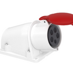 PratiKa socket - screw - angled - 32A - 3P + N + E - 380...415 V AC - wall