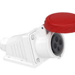 PratiKa socket - screw - angled - 16A - 3P + E - 380...415 V AC - wall
