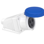 PratiKa socket - screw - angled - 32A - 2P + E - 200...250 V AC - wall