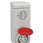 Unika interlocked socket - 32 A - 3P + N + E - 380...415 V AC - IP44 - wall