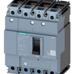 circuit breaker 3VM1 IEC frame 160 breaking capacity class N Icu=25kA @ 415V 4-pole, line protection TM220, ATFM, In=63A overload protection Ir=44A...63A short-circuit protection