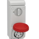 Unika interlocked socket - 32 A - 3P + N + E - 380...415 V AC - IP65 - wall