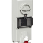 Isoblock interlocked socket - 32 A - 3P + N + E - 380...415 V AC - IP65 - wall