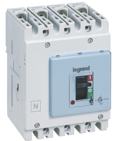 DPX³ 125 HP thermal magnetic release circuit breaker, 4 poles 80A , breaking capacity 36kA