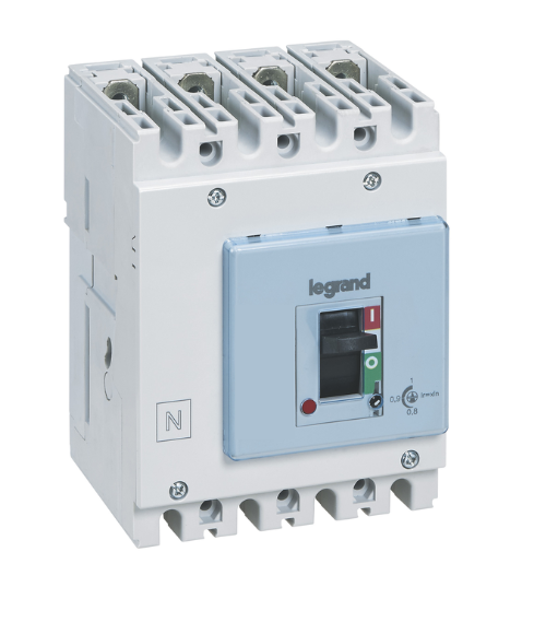 DPX³ 125 HP thermal magnetic release circuit breaker, 4 poles 100A , breaking capacity 36kA