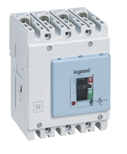 DPX³ 125 HP thermal magnetic release circuit breaker, 4 poles 125A , breaking capacity 36kA