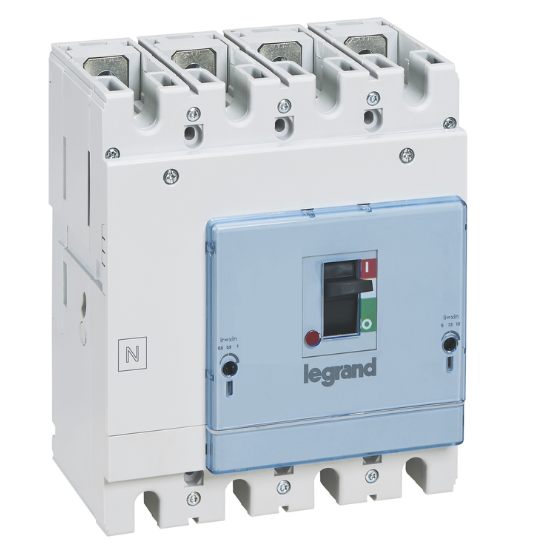 DPX³250 HP thermal magnetic release circuit breaker, 4 poles 200A , breaking capacity 36kA