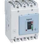 DPX³ 125 HP thermal magnetic release circuit breaker, 4 poles 80A , breaking capacity 50kA