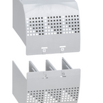 DPX³ 125 HP - Set of spreaders for connection to DPX³ 125 HP devices - Terminal shield front 3P - Set of 3 for 3-pole devices