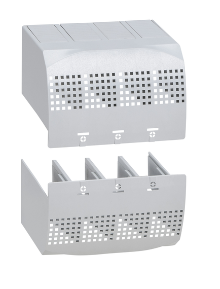 DPX³ 125 HP - DPX³ 125HP terminal shield front 4P - Set of 4 for 4-pole devices - For connections - IP30 front protection