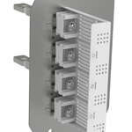DPX³ 250 Hp - Terminals for 4-pole DRX 250 hp platform for rear connection - Set of 4 rear terminals 4P - Usable with 4P breakers