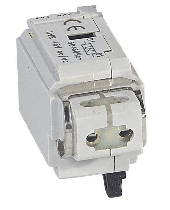 Undervoltage release - For DPX³ - 48V AC/DC control - Instant opening ≤50ms - Remote tripping for DPX³ 160/250