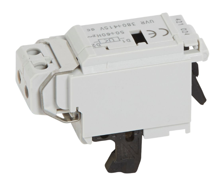 Undervoltage release - For DPX³160/250 - 380V to 415V~ control supply - Instant opening≤50ms for positive safety - Screw connection