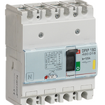 DPX³160 thermal magnetic release circuit breaker, 4 poles, with rated current of 125A and breaking capacity 16kA