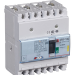 DPX³160 thermal magnetic release circuit breaker, 4 poles, with rated current of 80A and breaking capacity 16kA