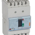 DPX³160 thermal magnetic release circuit breaker, 3 poles, with rated current of 125A and breaking capacity 25kA