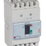 DPX³160 thermal magnetic release circuit breaker, 3 poles, with rated current of 160A and breaking capacity 25kA