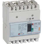 DPX³160 thermal magnetic release circuit breaker, 4 poles, with rated current of 40A and breaking capacity 25kA