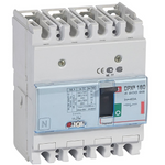DPX³160 thermal magnetic release circuit breaker, 4 poles, with rated current of 40A and breaking capacity 36kA