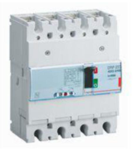 DPX³250 thermal magnetic release circuit breaker, 4 poles 200A and breaking capacity 36kA