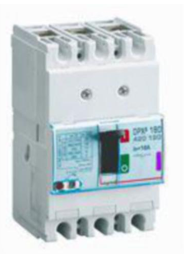 DPX³160 thermal magnetic release circuit breaker, 3 poles, with rated current of 16A and breaking capacity 50kA