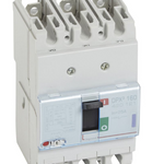 DPX³160 thermal magnetic release circuit breaker, 3 poles, with rated current of 25A and breaking capacity 50kA