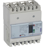 DPX³160 thermal magnetic release circuit breaker, 4 poles, with rated current of 16A and breaking capacity 50kA