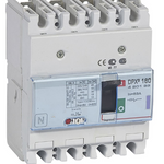 DPX³160 thermal magnetic release circuit breaker, 4 poles, with rated current of 63A and breaking capacity 50kA