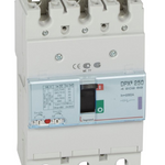 DPX³250 thermal magnetic release circuit breaker, 3 poles 250A and breaking capacity 50kA