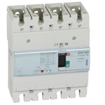 DPX³250 thermal magnetic release circuit breaker, 4 poles 250A and breaking capacity 50kA