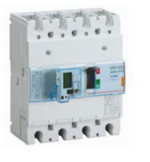 DPX³250 electronic release circuit breaker, 4 poles 40A and breaking capacity 25kA
