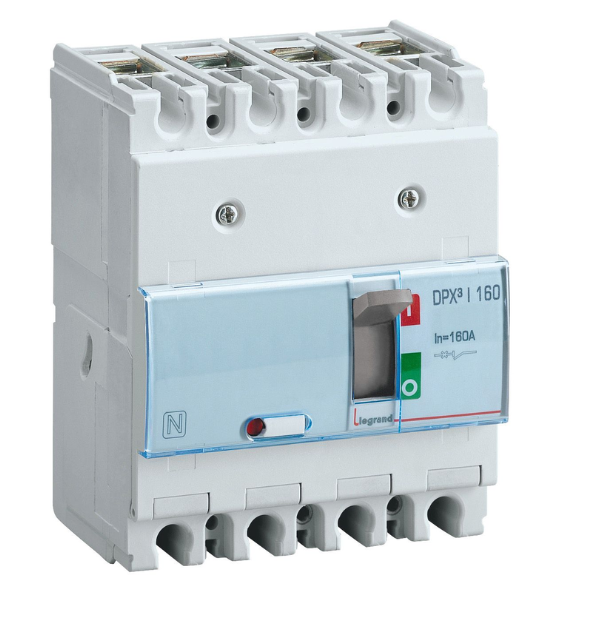 DPX³-I 160 trip-free switch, 4 poles, with rated current of 160A