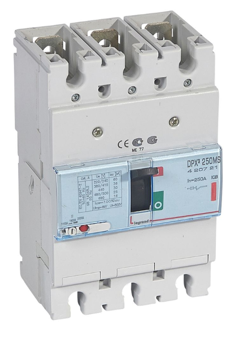 DPX³250 magnetic only - Icu 36kA - 3 poles -250A