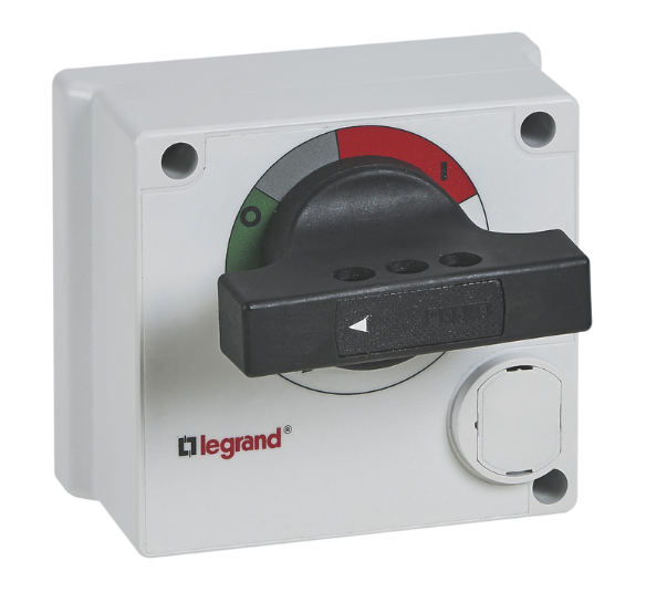 DPX³ 160/250 - Direct rotary handle standard black - For power circuit breaker and switch disconnector - Halogen free - 57.5x92x77.5mm